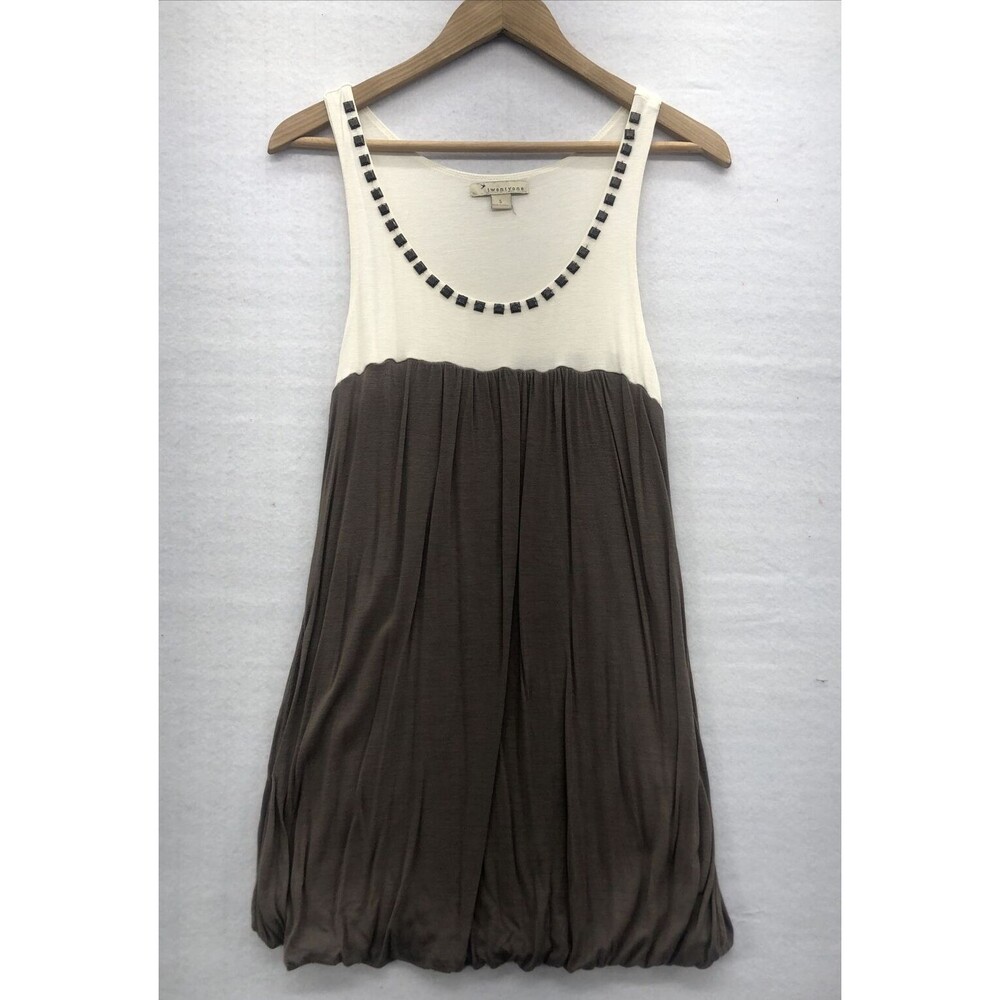 Twenty One Women's Mini Dress Size Small Sleeveless Bubble Party Cocktail Brown
